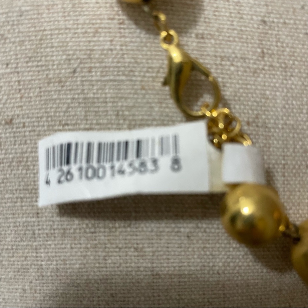Elegant Gold and Cream Twisted Statement Necklace VINTAGE NEW 🌟 - Picture 5 of 6